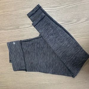 LULULEMON WUNDER UNDER 28” HEATHERED BLACK